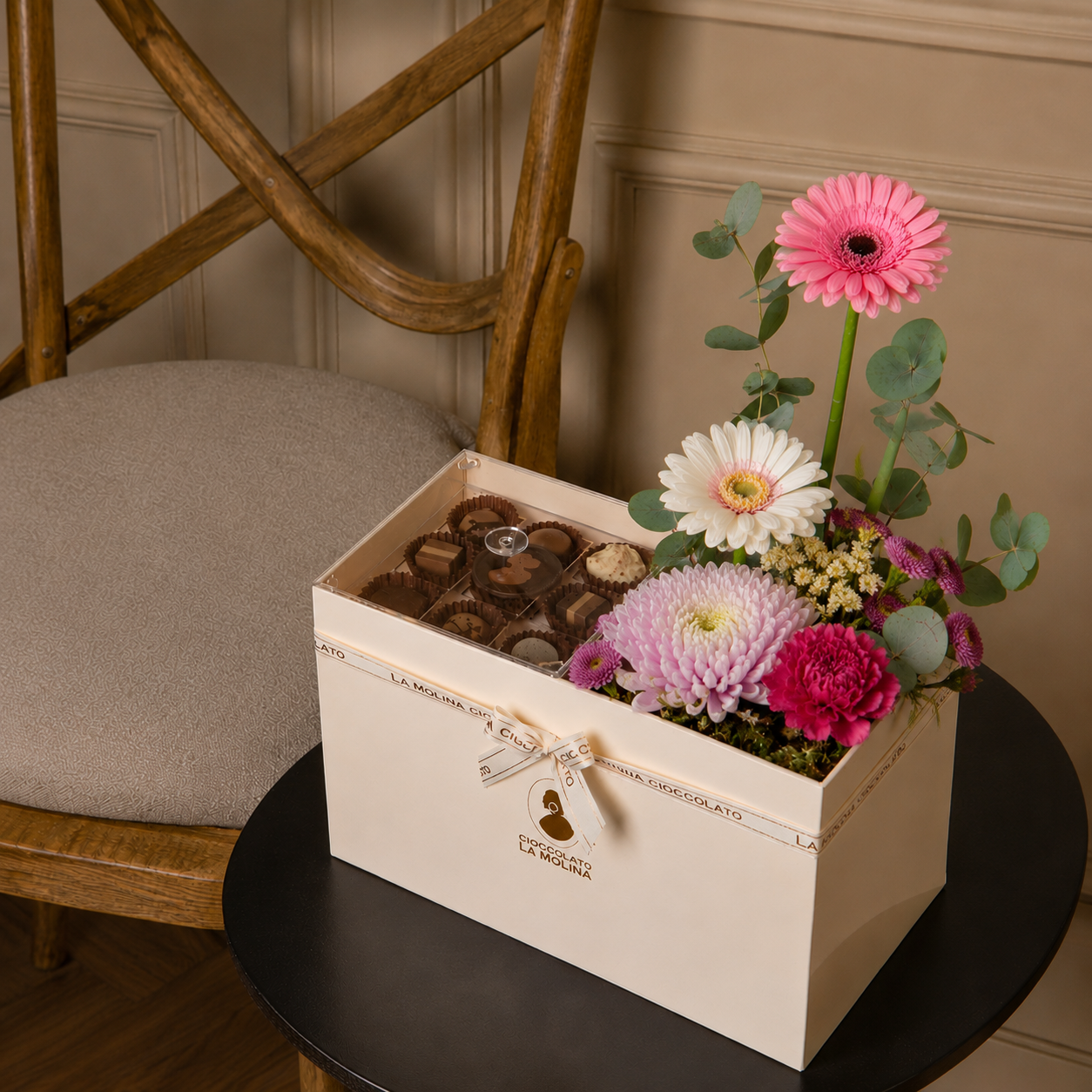 Chocolate Tray With Flower 3