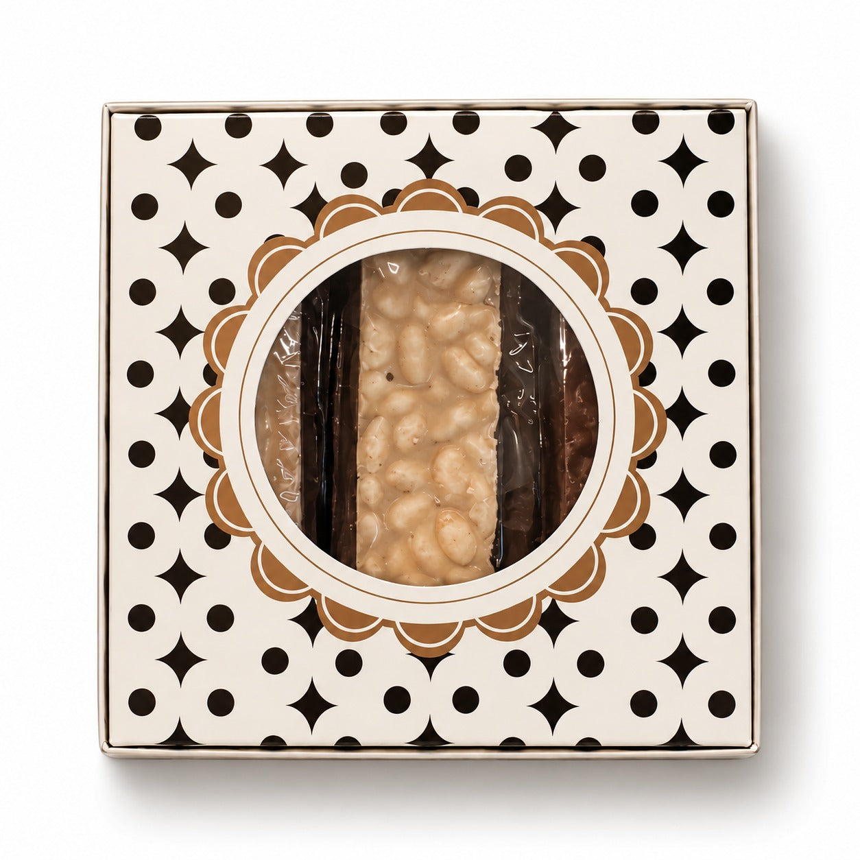 15 pcs rice crispy. Blonde and milk chocolate