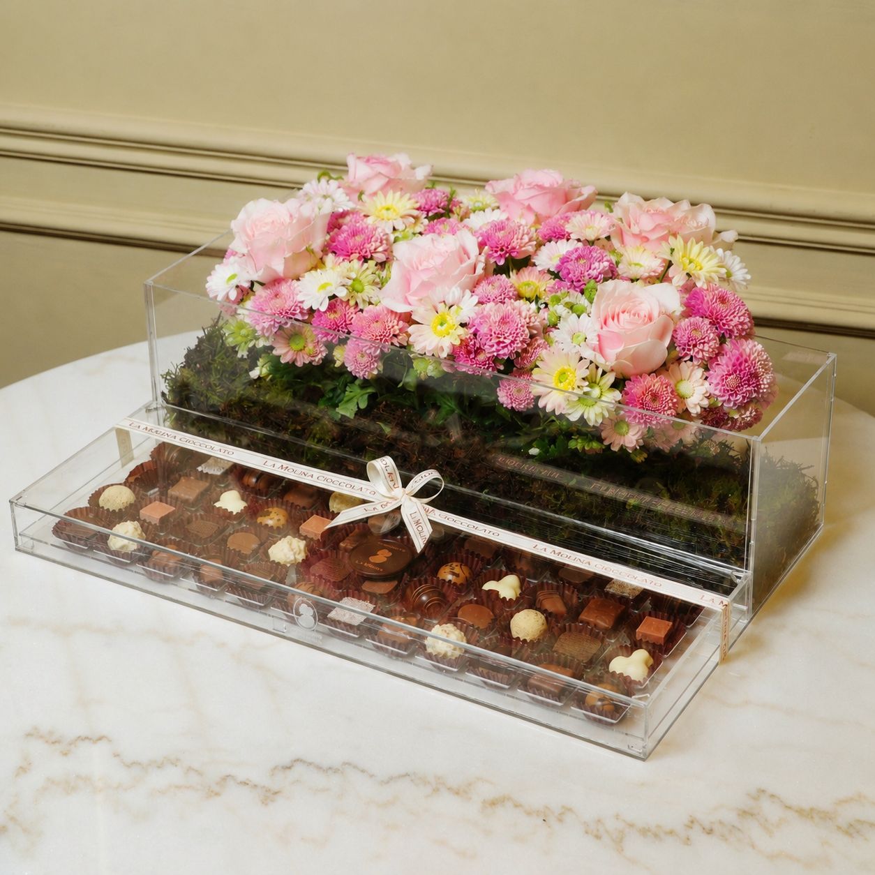 Chocolate Tray With Flower 2