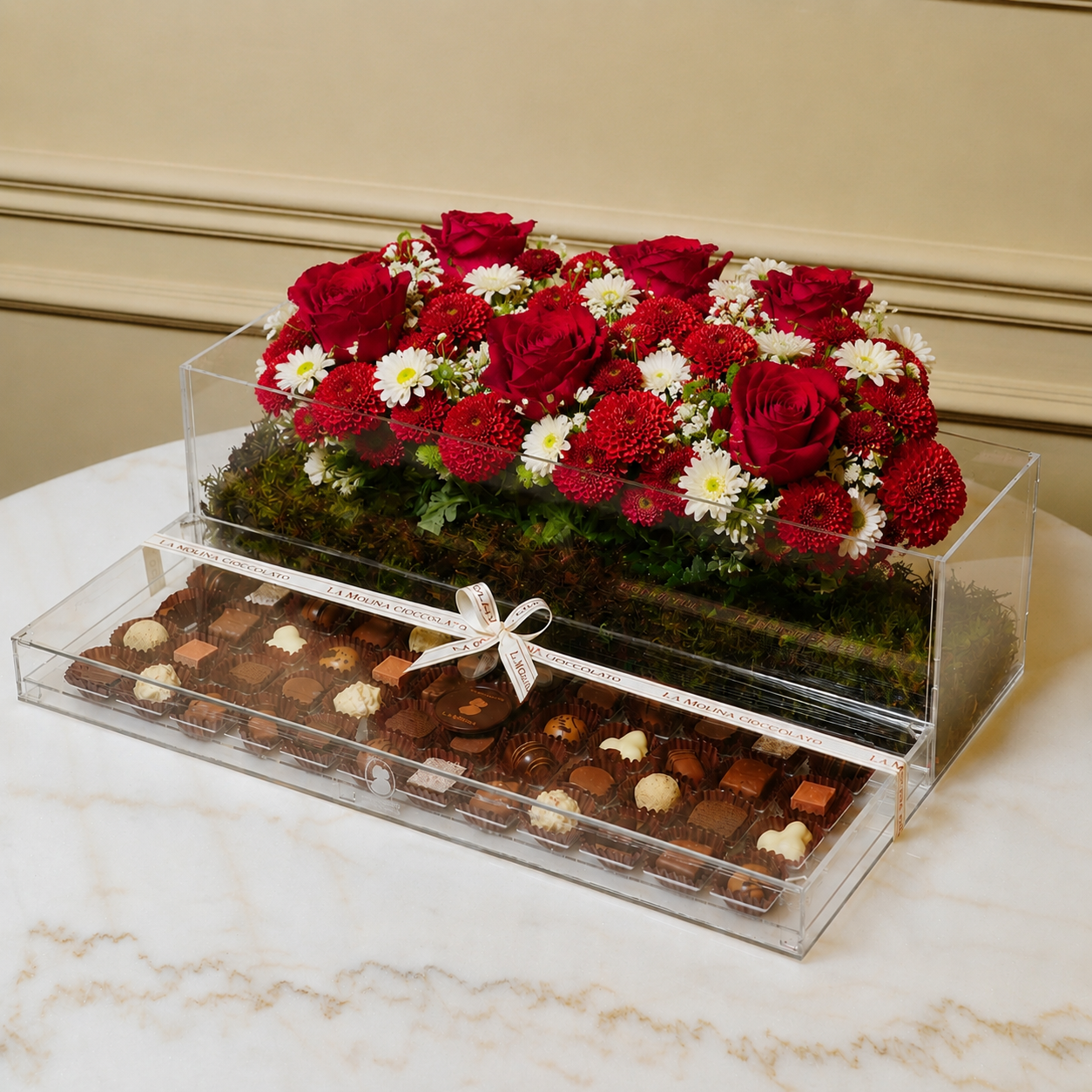 Chocolate Tray With Flower 2